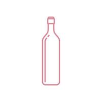 Bottle Icon Template Illustration Design vector