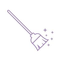 Broom Cleaning Service Icon Template EPS 10 vector