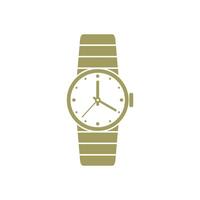Wrist Watch Clock Icon Template, Flat Design Illustration Design vector