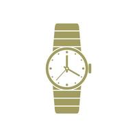 muñeca reloj reloj icono plantilla, plano diseño ilustración diseño vector