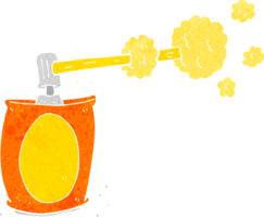 cartoon aerosol spray can png