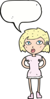 cartoon woman with speech bubble png