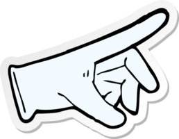 sticker van een cartoon rubberen handschoen png