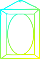 cold gradient line drawing of a picture frame png