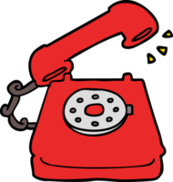 cartoon old telephone png