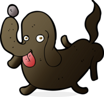 cartoon dog sticking out tongue png