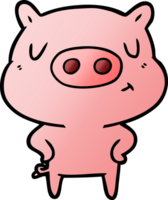 cartoon content pig png