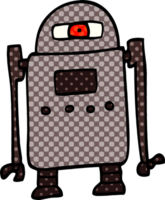 robot de garabato de dibujos animados png