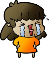 cartoon woman in tears png