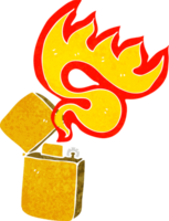 briquet en métal de dessin animé png