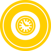 wall clock circular icon symbol png