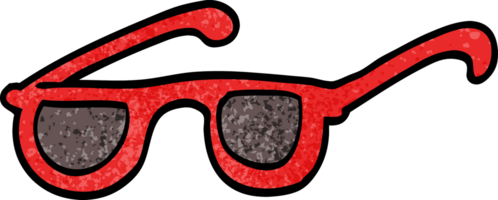 gafas de sol de garabato de dibujos animados png