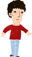 Cartoon überraschter Mann png