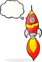 cartoon spaceship with thought bubble png