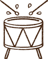 drum houtskool tekening png