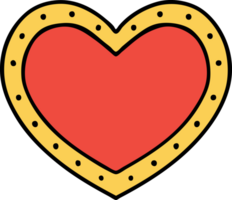 tattoo in traditional style of a heart png