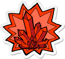 sticker of a cartoon crystals png