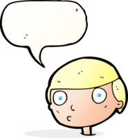 cartoon boy staring with speech bubble png