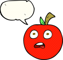 mão desenhado quadrinho livro discurso bolha desenho animado tomate png