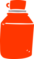 cartoon doodle hot drinks flask png