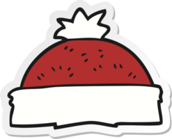 sticker of a cartoon winter hat png