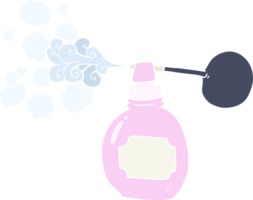 flat color illustration of perfume bottle png