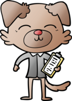 cartoon dog manager png