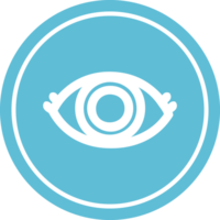 staring eye circular icon symbol png