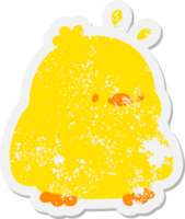 niedlicher Babyvogel-Schmutzaufkleber png