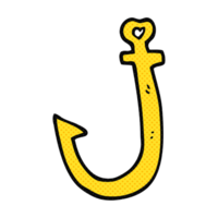 hand drawn cartoon hook png