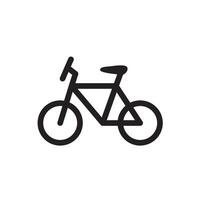 black bicycle icon element design template vector