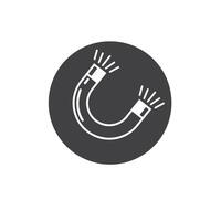 magnet icon concept design element template vector