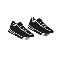 black shoes icon element design template vector