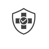 safe for health icon element design template vector