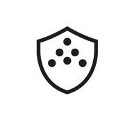free radical protection icon element design template vector