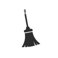 broom icon illustration element design template vector