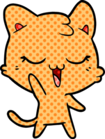 gato de desenho animado feliz png