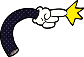 cartoon doodle arm gesture png