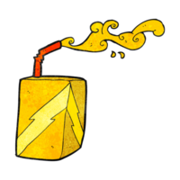 hand drawn texture cartoon juice box png