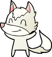 friendly cartoon wolf png