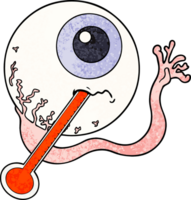 tecknad serie sjuk eyeball png