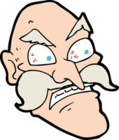 cartoon angry old man png