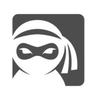 Ninja logo icon design vector