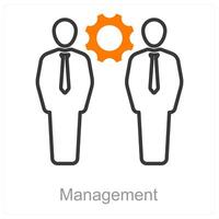 Management and organize icon concept vector