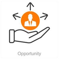 Opportunity and growth icon concept vector