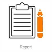 Report and document icon concept vector