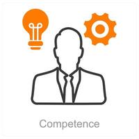 Competence and skill icon concept vector