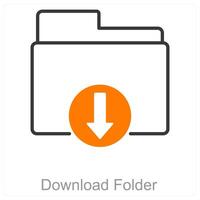 Download Folder and files icon concept vector