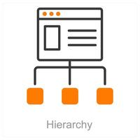 Hierarchy and structure icon concept vector