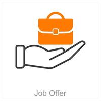 Job Offer and hire icon concept vector